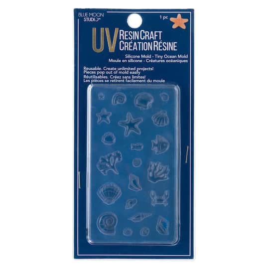 12 Pack: Blue Moon Studio&#x2122; UV Resin Craft Silicone Tiny Ocean Mold